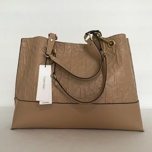 Calvin Klein Sonoma Monogram Logo Tote Bag